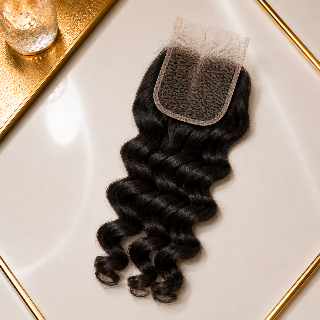 Bombshell Hollywood Curl | 6X6 HD Closure