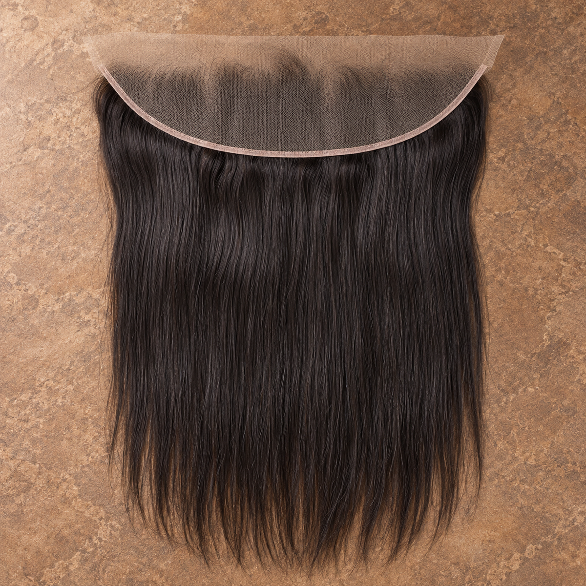 Multi-donor Straight lace frontal on brown stone