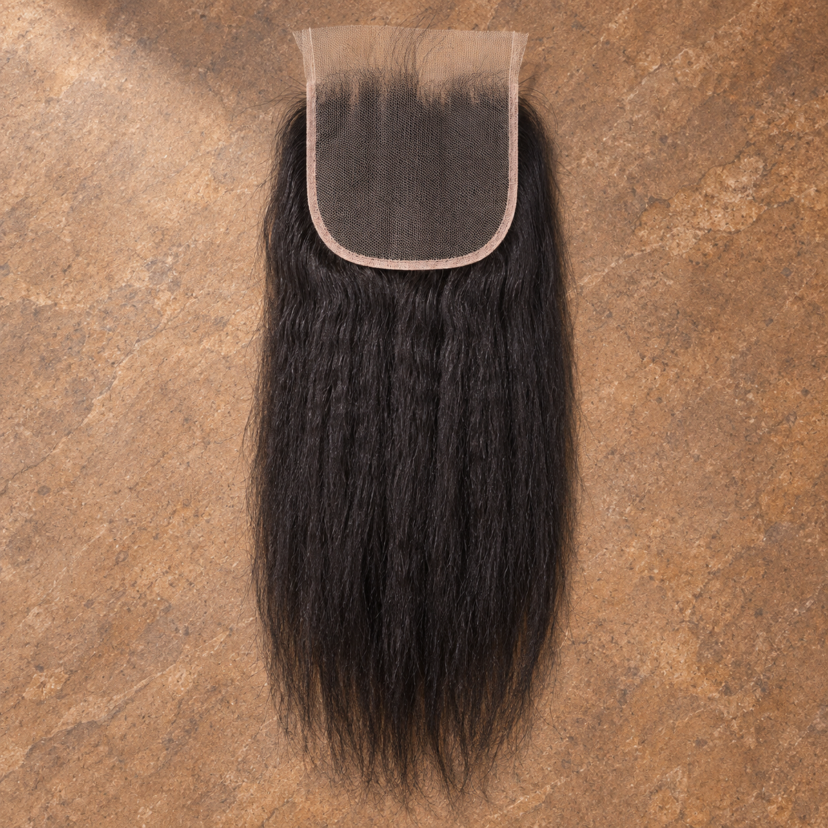 Multi-donor Yaki lace closure on brown stone